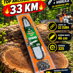 Dva lanca + vodilica za motornu pilu 46 cm