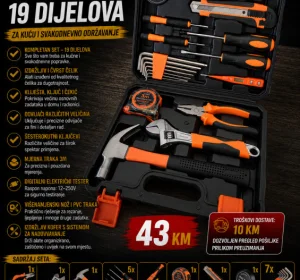 Profesionalni set alata 19 dijelova