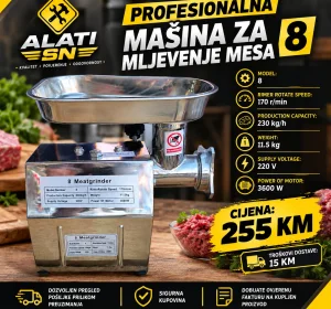 Profesionalna mašina za mljevenje mesa 8