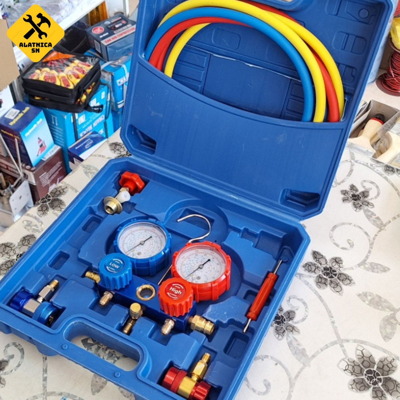 Set manometara za freon, za servis klima uređaja