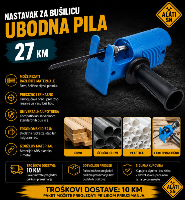 Nastavak za bušilicu - Ubodna pila
