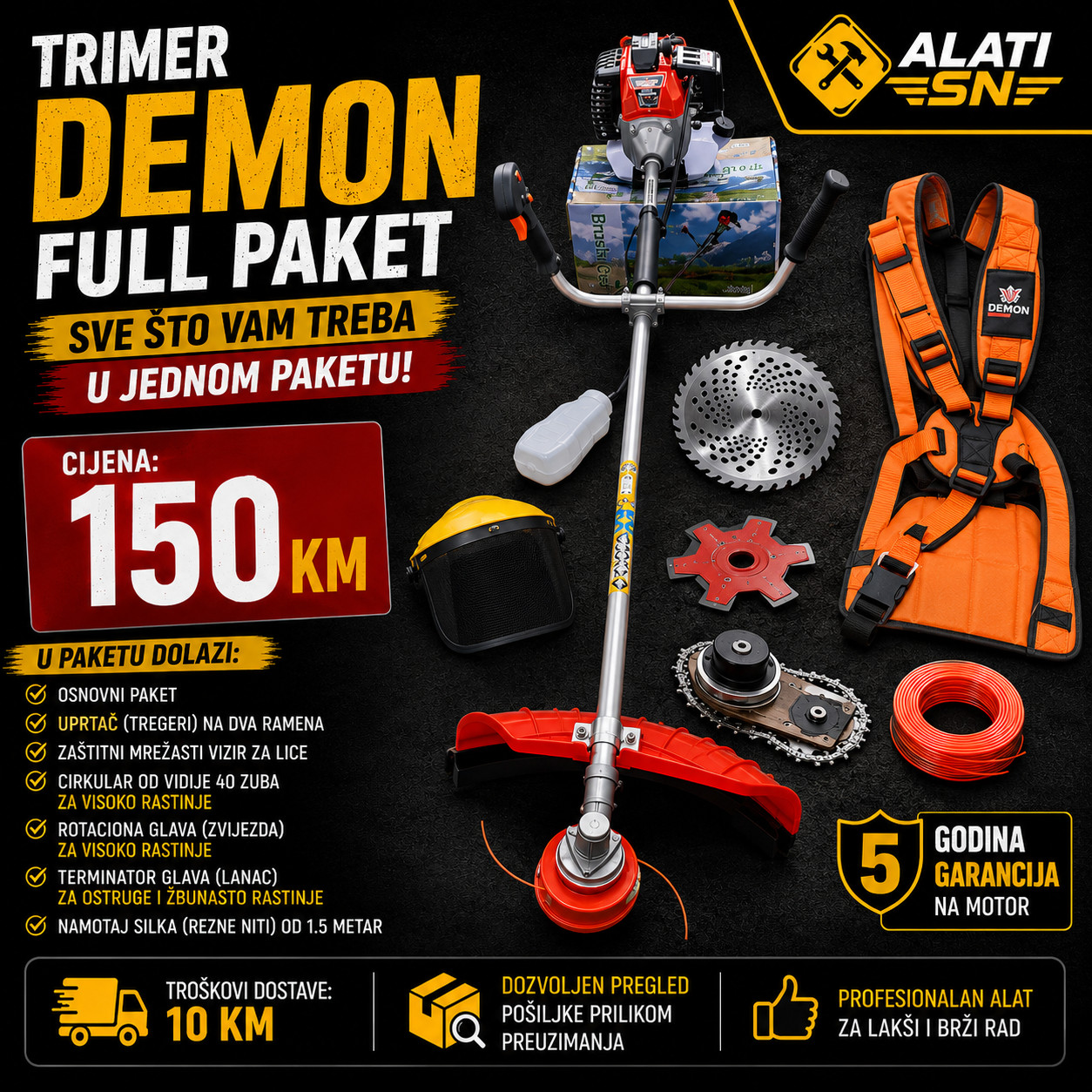 Trimer DEMON 5.2 KS – osnovni ili full paket