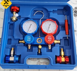 Set manometara za freon, za servis klima uređaja