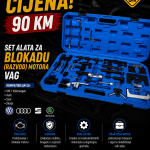 Set alata za blokadu (razvod) motora VAG