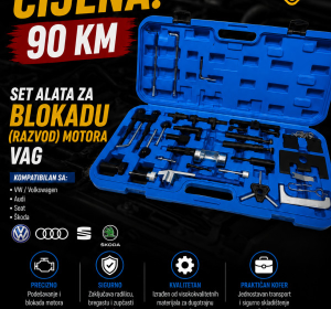 Set alata za blokadu (razvod) motora VAG