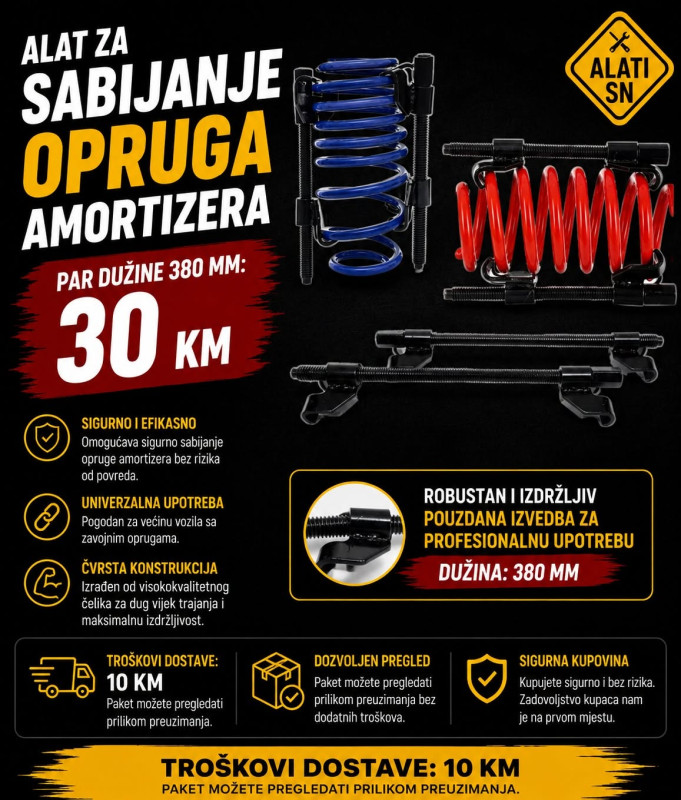 Alat za sabijanje opruga amortizera