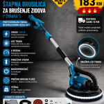 Štapna brusilica za brušenje zidova (žirafa) Straus