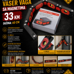 Fleksibilna vaser vaga (libela) sa magnetima - 60 cm