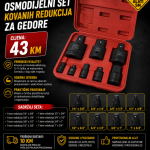 Osmodijelni set kovanih redukcija za gedore