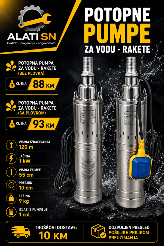 Potopne pumpe za vodu - Rakete