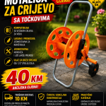 Motalica za crijevo (sa točkovima)