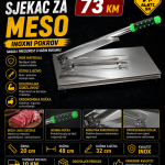 Sjekač za meso - inoksni pokrov