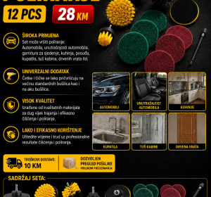 Set za poliranje 12 komada