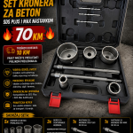 Profesionalni set kronera za beton sa sds plus i max nastavkom