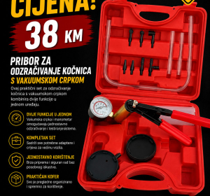 Pribor za odzračivanje kočnica s vakuumskom crpkom