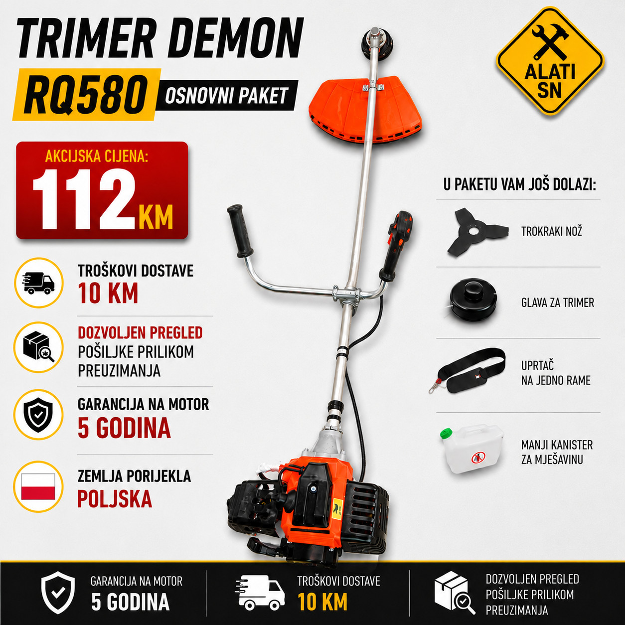 Trimer DEMON 5.2 KS – osnovni ili full paket