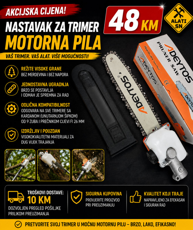 Nastavak za trimer - motorna pila