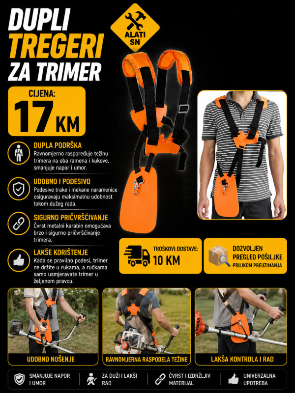 Dupli tregeri za trimer
