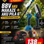 Aku set za orezivanje voća 3 u 1
