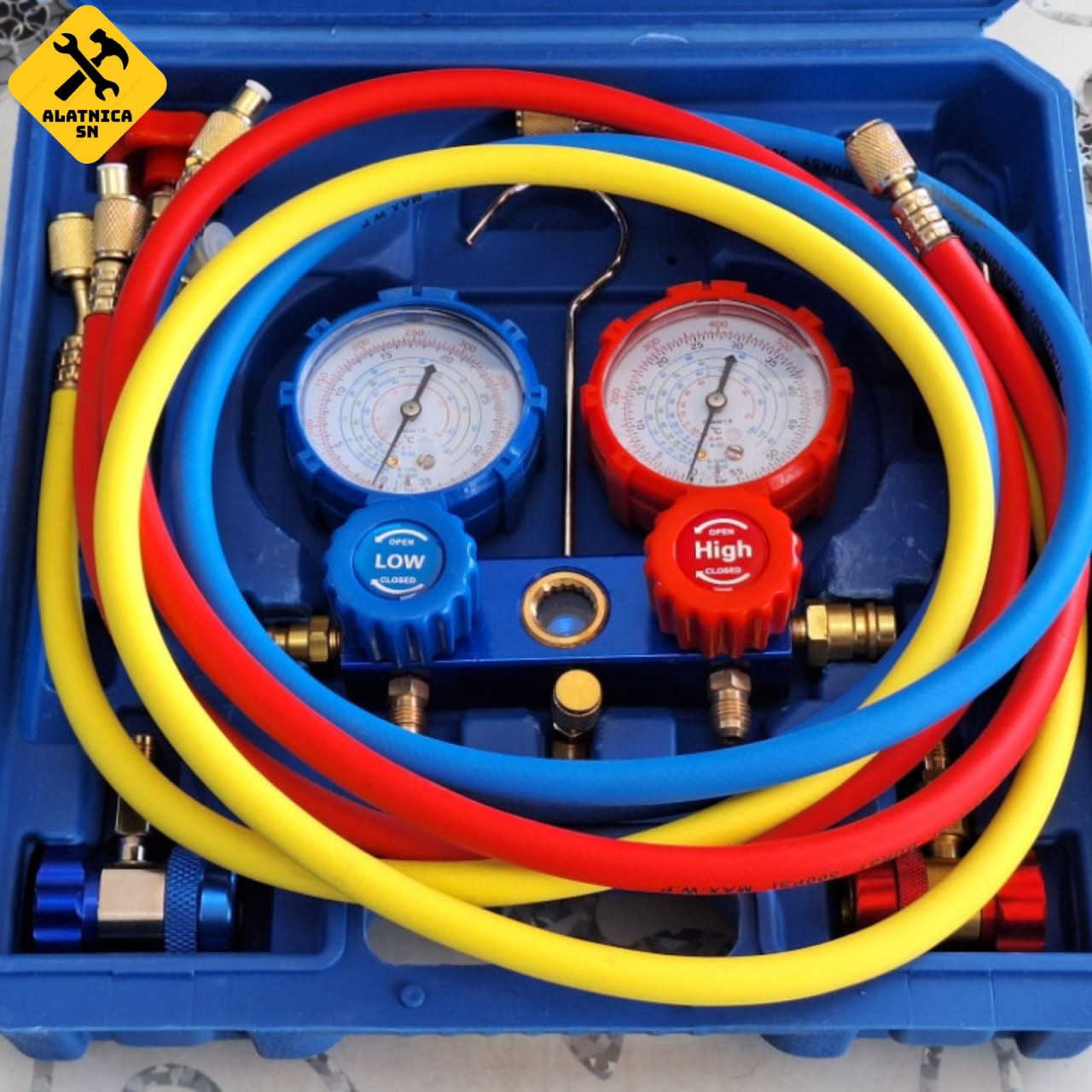Set manometara za freon, za servis klima uređaja