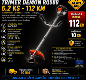 Trimer Demon RQ580 , 5.2 ks