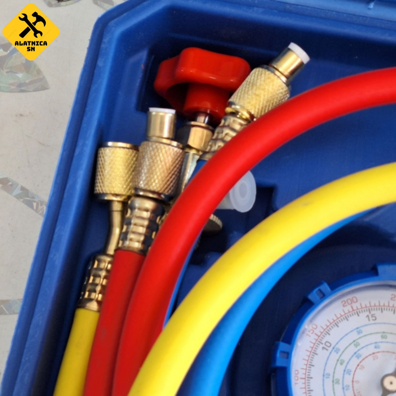 Set manometara za freon, za servis klima uređaja