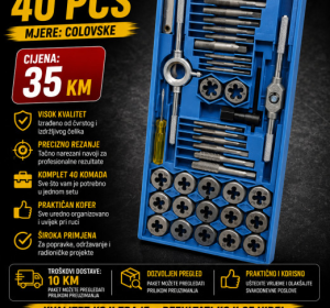 Set ureznica i nareznica 40 komada