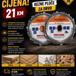 Rezne ploče za drvo 125 x 22mm - 2 komada