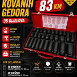 Veliki set kovanih gedora - 35 dijelova