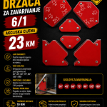 Set magnetnih držača za zavarivanje 6/1
