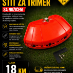 Štit za trimer sa nožićem