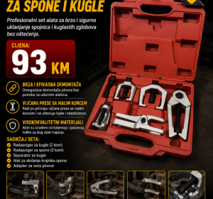Set radapcigera za spone i kugle (6 komada)
