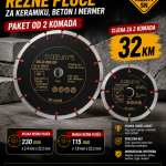 Profesionalne rezne ploče za keramiku, beton i mermer