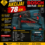 Čekić bušilica Bosch SDS plus - 800 W