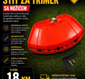 Štit za trimer sa nožićem