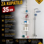 Ugaona polica za kupatilo