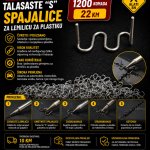 Talasaste "S" spajalice za varilicu plastike