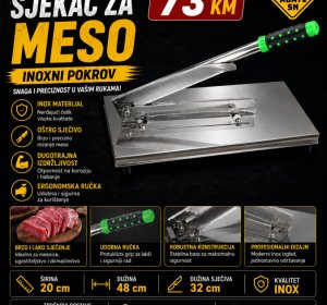 Sjekač za meso - inoksni pokrov