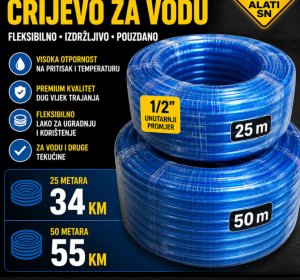 Silikonsko crijevo za vodu 1/2 cola (pola cola)