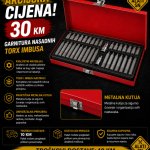 Garnitura nasadnih torx imbusa - 40 komada