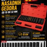 Set kovanih nasadnih gedora (veći set)