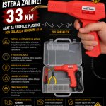 Alat za varenje plastike + 200 spajalica i dodatni alat