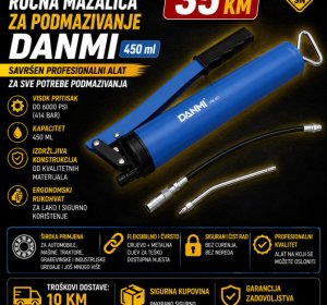 Ručna mazalica za podmazivanje DANMI (450 ml)