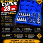 Set udarnih i nasadnih Torx nastavaka – 34 komada