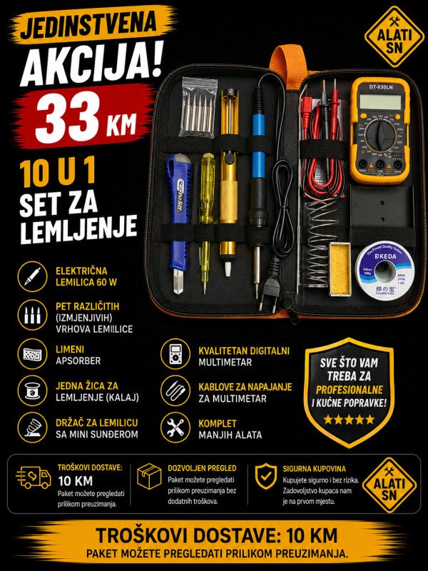 10 u 1 - set za lemljenje
