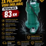 Pumpa za prljavu vodu (muljara) potapajuća 0.37 kW