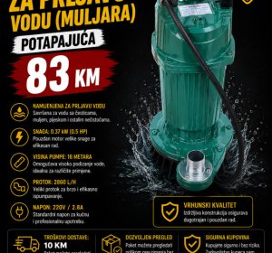 Pumpa za prljavu vodu (muljara) potapajuća 0.37 kW