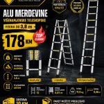 Alu merdevine teleskopske visina do 3,8 m