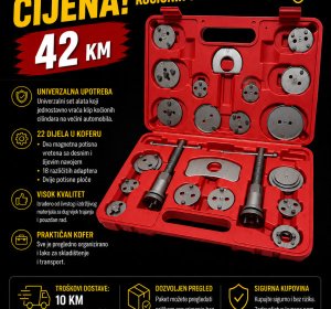 Univerzalni set alata za vraćanje kočionih cilindara