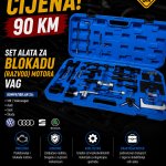 Set alata za blokadu (razvod) motora VAG